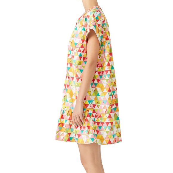 SALONI Printed Ashley B Shift Dress Size 2 in Multicolor - Picture 4 of 14